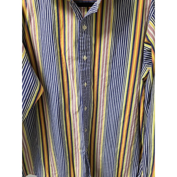 Polo Ralph Lauren Westerton Stripe Button Down Shirt Men Large Cotton Multicolor - Picture 3 of 7